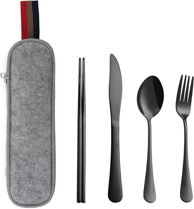 DEVICO Camping Utensils, Portable Travel Utensils - Image 8