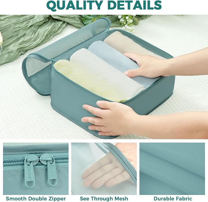 BAGAIL 9 Set Packing Cubes Luggage Packing Organizers - Image 6