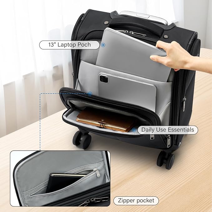 16 Inch Underseat Carry On Luggage - Image 5