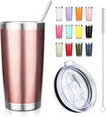 20oz Tumbler with Straw and Brush, Stainless Steel Vacuum Insulated tumbler by Unknown