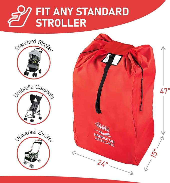 Travel Stroller Bag for Airplane, Fits Most Large, Jogging Strollers, Waterproof - Image 8