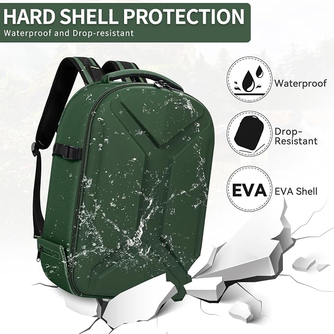 TORIBIO Camera Backpack, Hardshell DSLR Photography Camera Bag, Waterproof Hard - Image 4