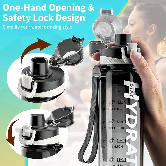 Water Bottle, 32 oz Motivational Water Bottles - Image 7