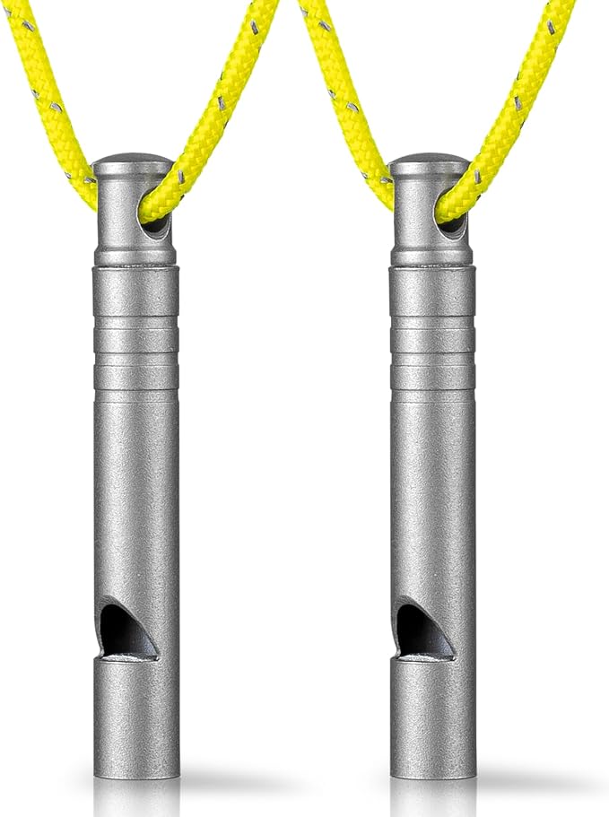 TISUR Titanium Emergency Whistle, 120db Safety Whistle by TISUR