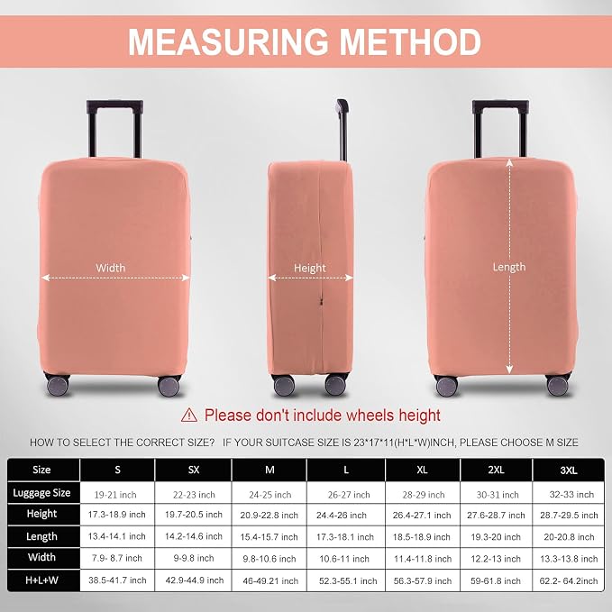 Travel Luggage Cover Suitcase Protector Scratch-Resistant Fit 19-31 Inch - Image 6