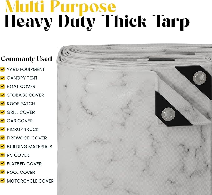 Core Tarps Extreme Heavy Duty 20 Mil Tarp Cover, Waterproof, UV Resistant - Image 5