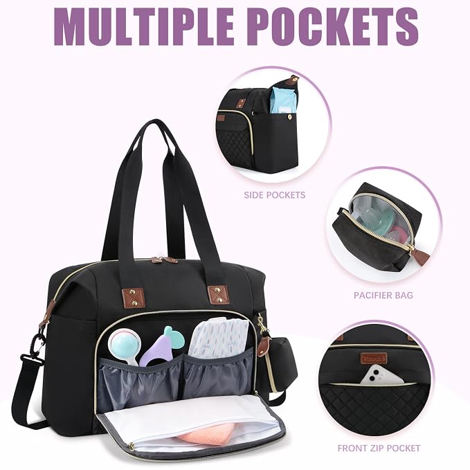 Tuwubi Diaper Bag Tote, Baby Diaper Bag - Image 2