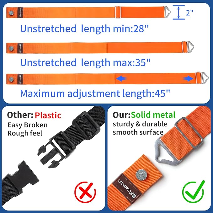 Luggage Straps for Suitcases Add a Bag Luggage Strap, 2-in-1 Travel Belt for - Image 4