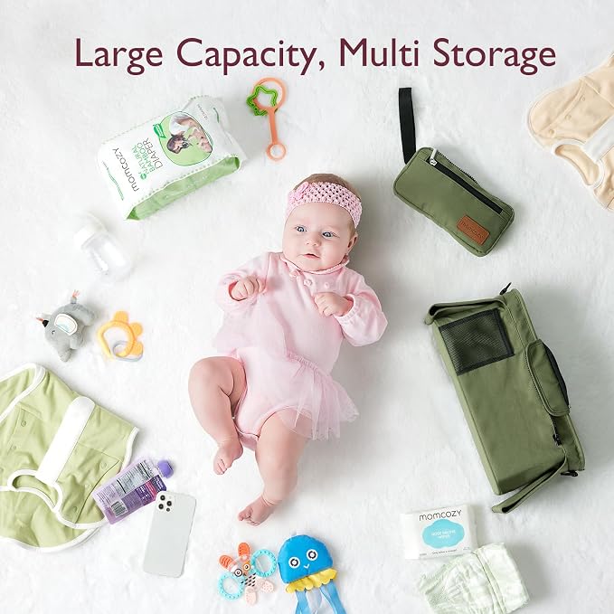 Momcozy Universal Baby Stroller Organizer, 2 Insulated Cup Holder, Detachable - Image 3