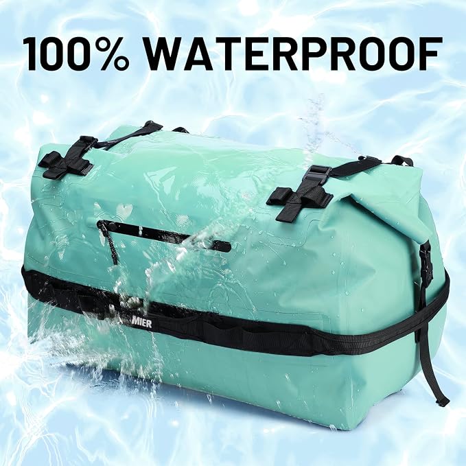 MIER Large Waterproof Duffel Bag Rolltop Dry Backpack Duffle Bags - Image 2