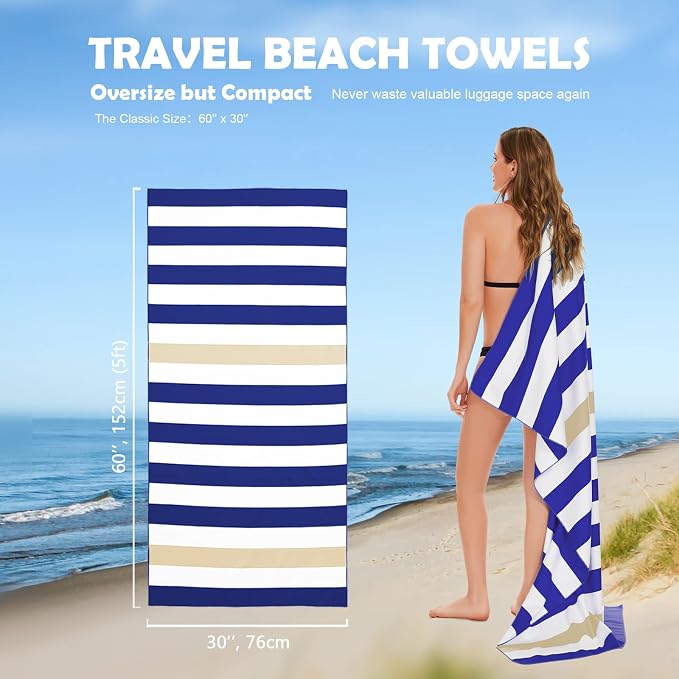 Your Choice Microfiber Quick Dry Sand-Free Beach Towel - Image 7