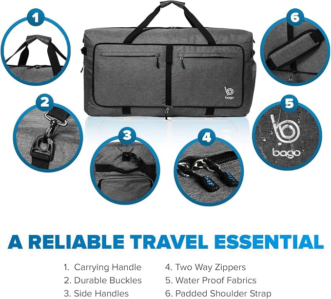 Bago Large Foldable Duffel Bags - Image 3