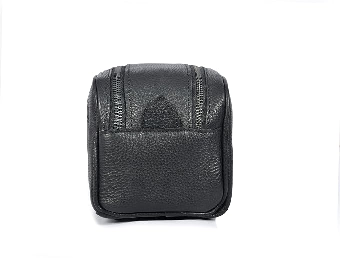 10" Premium Leather Toiletry Travel Pouch - Image 8