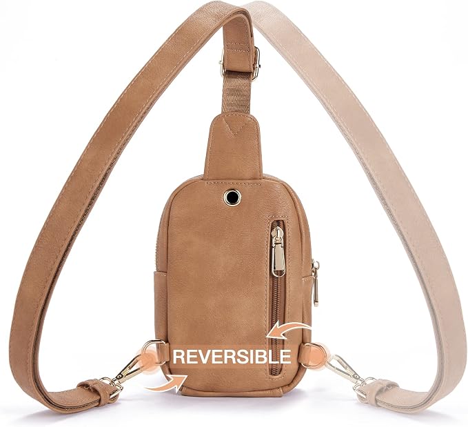 Telena Small Sling Bag for Women Leather Crossbody Fanny Packs Chest Bag for - Image 5