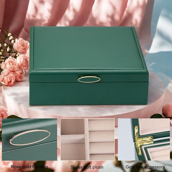 2-layer jewelry box，Jewelry Organizer - Image 2