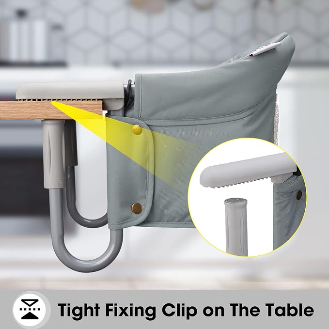 Hook On Chair, VEEYOO Clip On High Chair Folding Fast Table Chair - Image 4