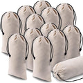 12 Pcs Shoe Dust Bags Beige Duster Flannel Single Shoe Pouch by Kenning