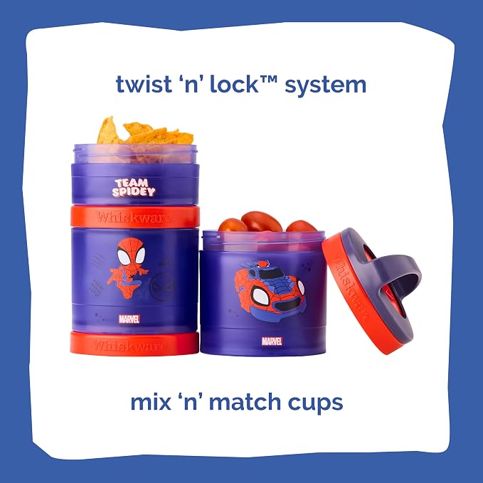 Whiskware Spider-Man Team Spidey Stackable Snack Containers - Image 3