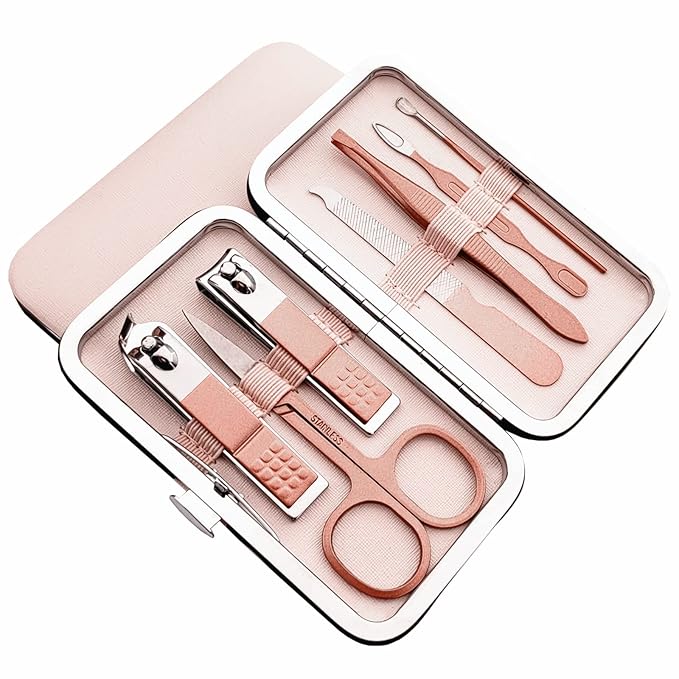 7pcs Manicure Set, Nail Clippers Kit, Stainless Steel Manicure Kit, Nail by QURIPE