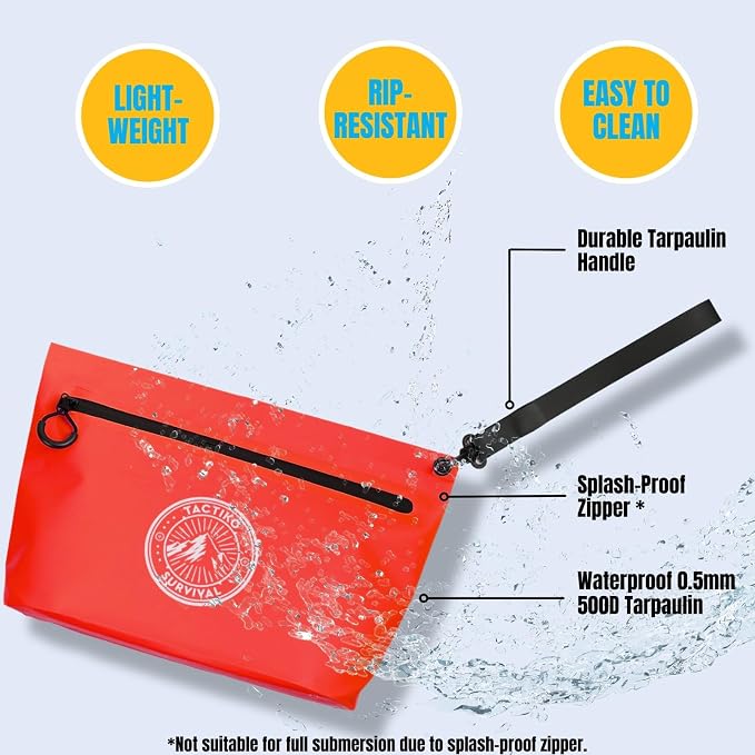Tactiko Heavy-Duty Splash Water Resistant Zipper Pouches - Image 4
