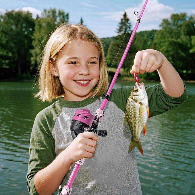 Kids Fishing Pole Set, Telescopic Fishing Rod Reel Combo Kids Starter Kit - Image 7