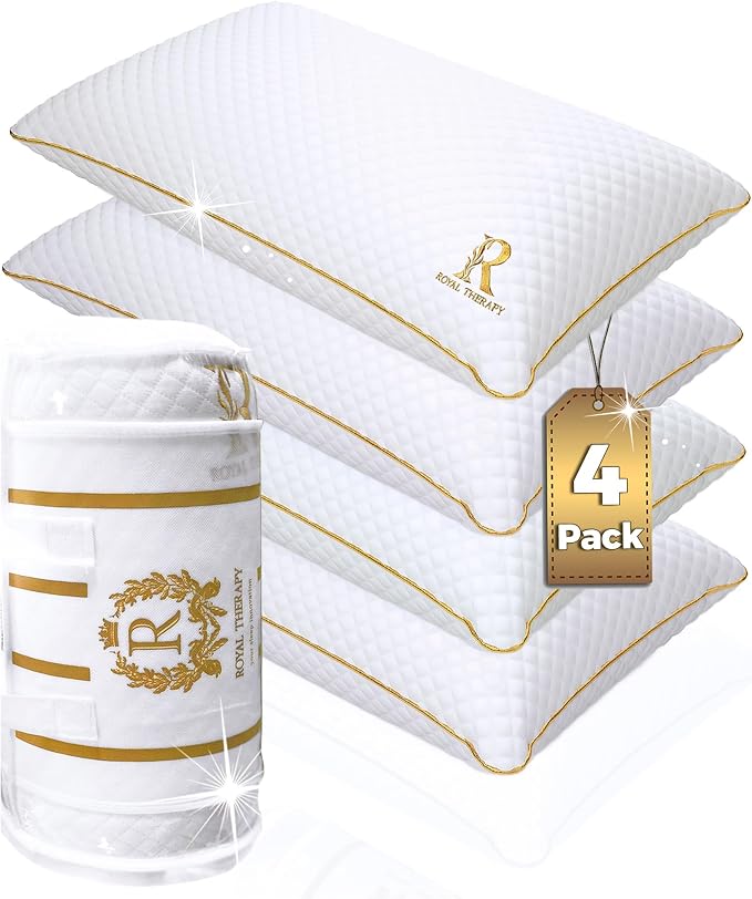 Royal Therapy King Memory Foam Pillows 4-Pack by ROYALTHERAPY