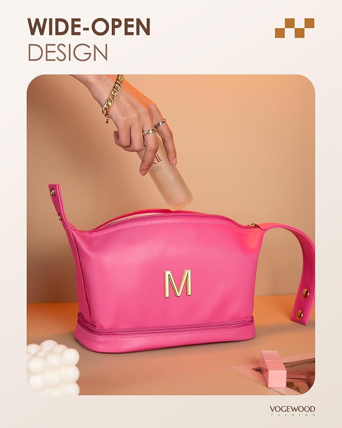 Bridesmaid Gifts for Girl, Monogrammed Makeup Bag - Image 4