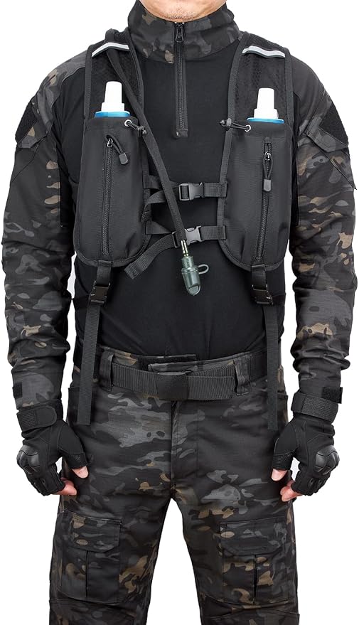 ATBP Running Hydration Vest Pack Tactical 3L Water Bladder Backpack Bag - Image 4