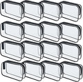 16 Pieces Clear Makeup Bags Bulk, TSA Approved Toiletry Bag by YedsIntu