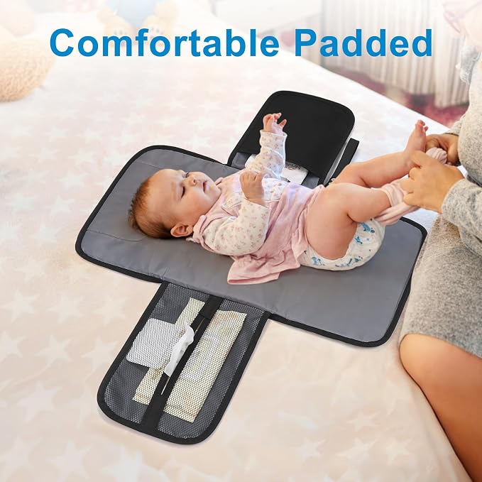 Accmor Portable Diaper Changing Pad, Waterproof Baby Changing Mat, Baby Diaper - Image 3