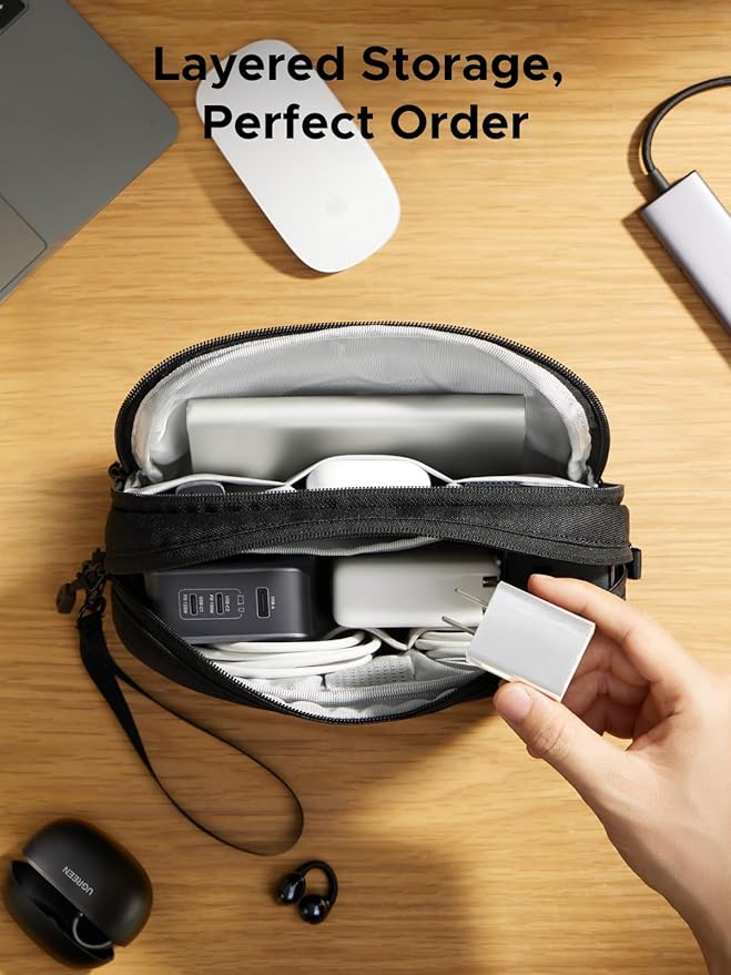 UGREEN Electronics Organizer Travel Case Bag Multifunctional Organizer Carrying - Image 3