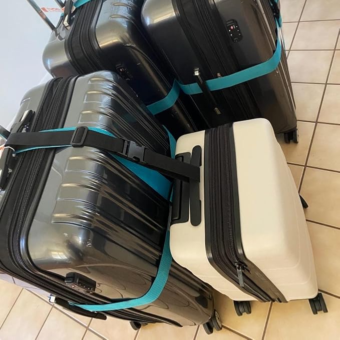 4Pack Luggage Straps Add Bag Luggage Straps to Connect Two Suitcases, - Image 9