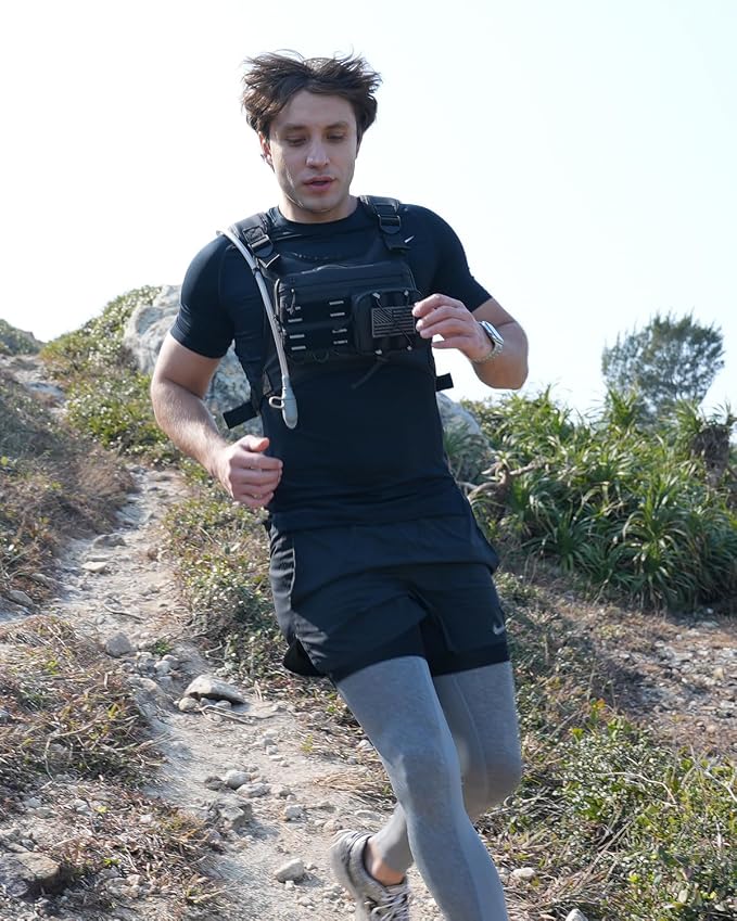 Running Vest with 2L Water Bladder, USA Original Patent, Lightweight Adjustable - Image 9