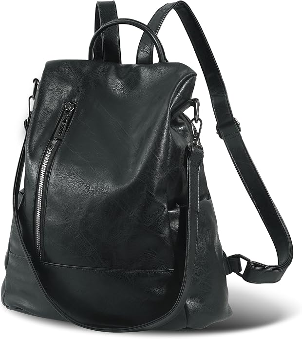 Women Backpack Purse PU Leather Anti-theft Casual Shoulder Bag Fashion Ladies by Unknown