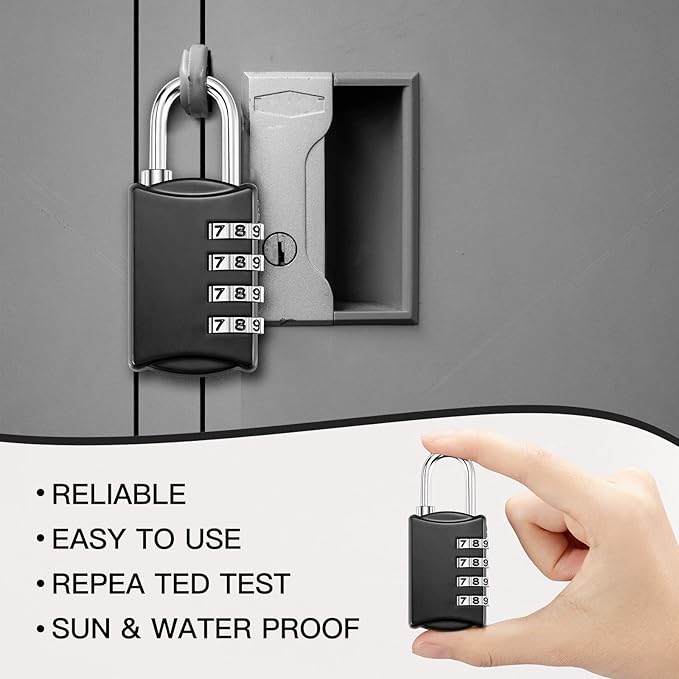 Moxweyeni 30 Pcs 4 Digit Combination Lock Small Combo Luggage Number Locks - Image 5