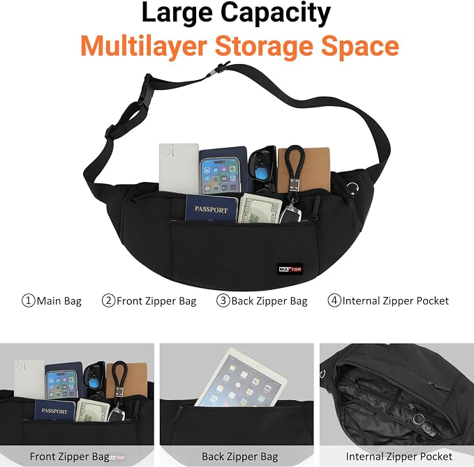 MAXTOP Large Crossbody Fanny Pack - Image 2