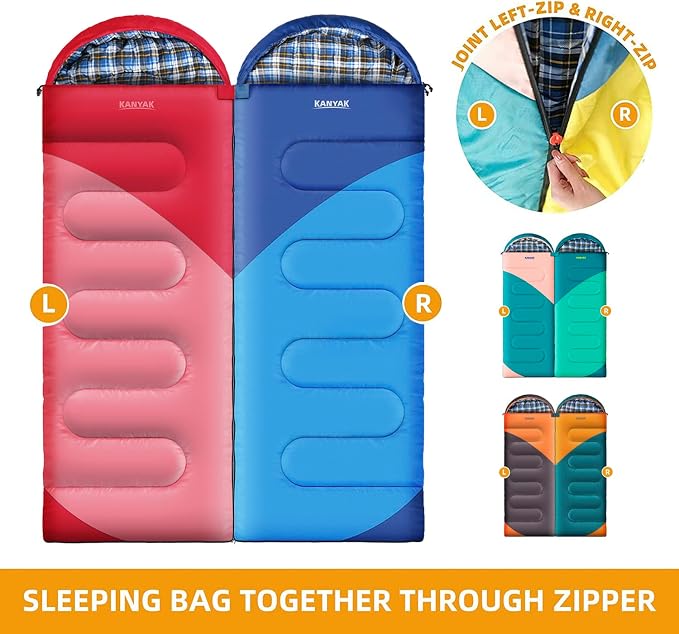 Camping Sleeping Bag, 32℉ Sleeping Bags - Image 6