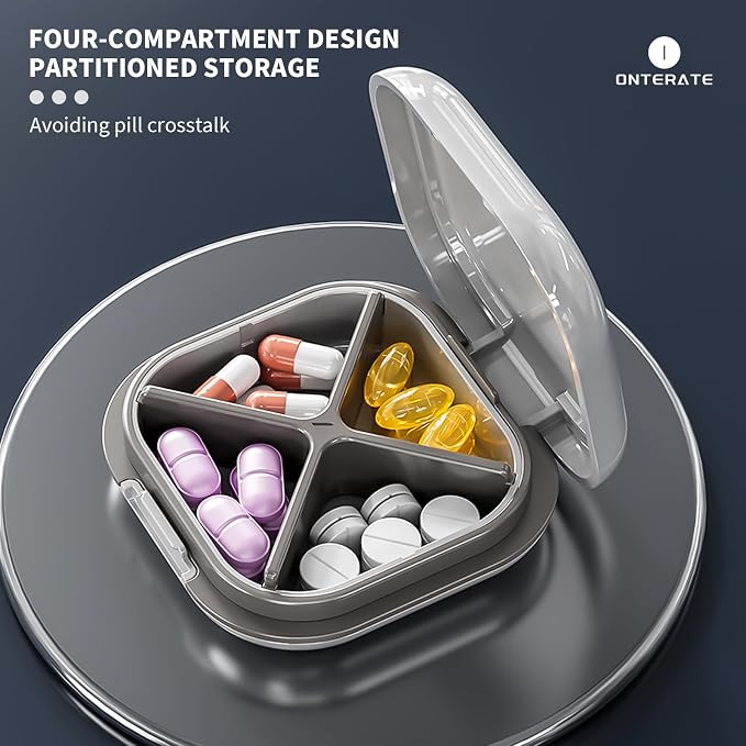 Small Pill Case, Travel Pill Box, Portable Pill Organizer, Pill Container - Image 3