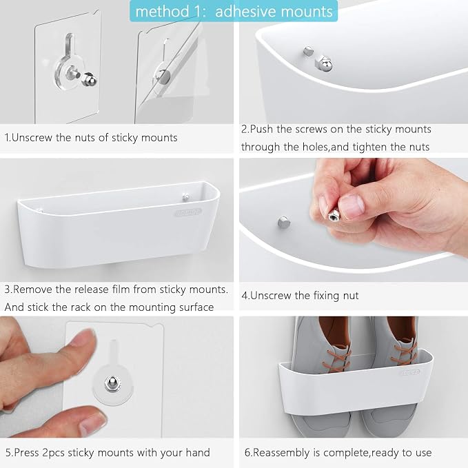 Wall Mounted Shoes Rack 6Pack - Image 4