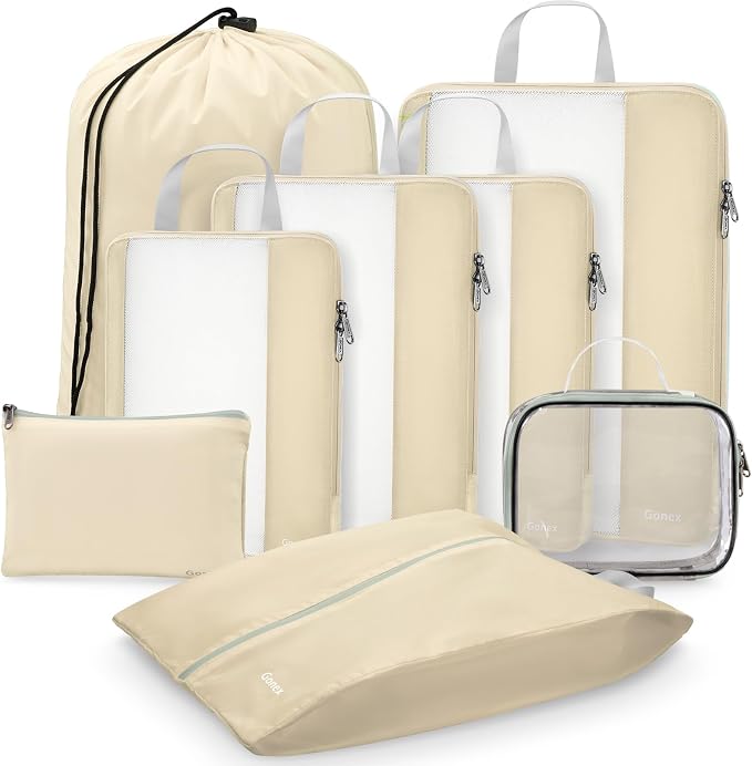 Gonex 8 Set Expandable Mesh Packing Cubes - Image 9