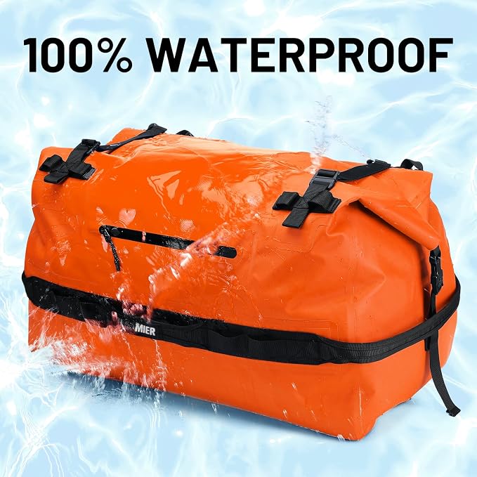 MIER Large Waterproof Duffel Bag Rolltop Dry Backpack Duffle Bags - Image 2