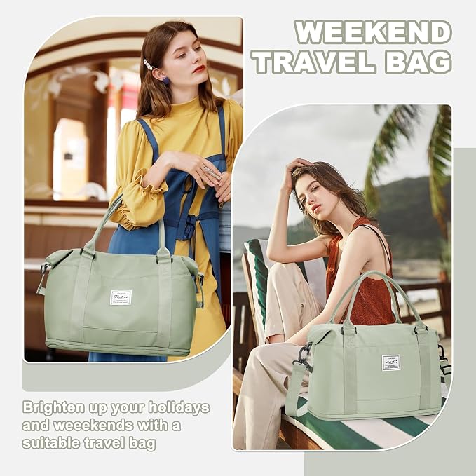 Travel Duffel Bag, Sports Tote Gym Bag, Shoulder Weekender Overnight Bag - Image 7