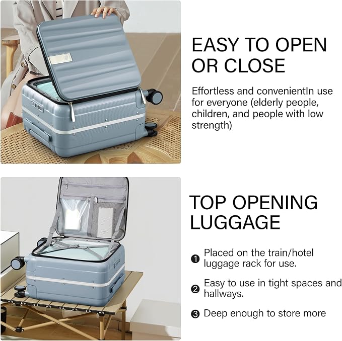 Hanke 16 Inch Underseat Carry On Suitcases - Image 4