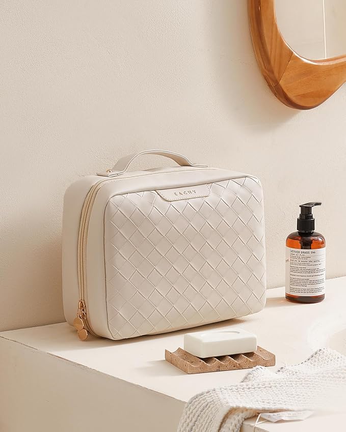 EACHY Travel Toiletry Bag with Hanging Hook, Portable Makeup Cosmetic Bags - Image 7