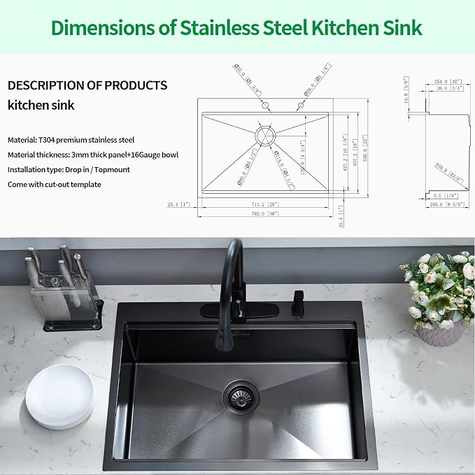 Drop-in Kitchen Sink - Image 7