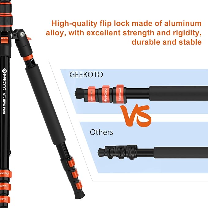 GEEKOTO Compact Aluminum Camera Tripod - Image 2