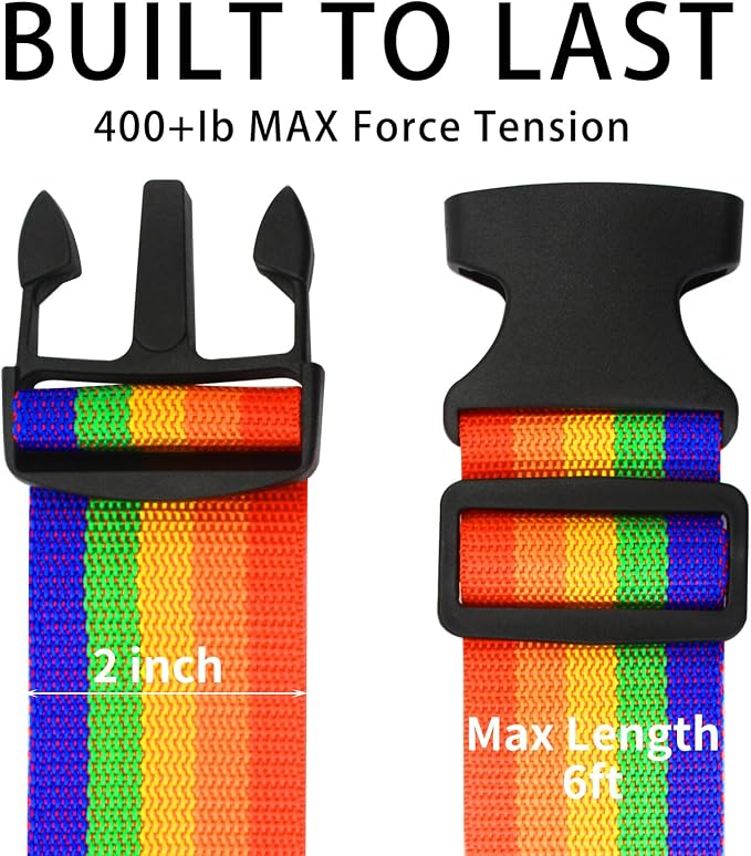 BILIONE Luggage Straps Belts TSA Approved Keep Suitcase Secure While Traveling - Image 2