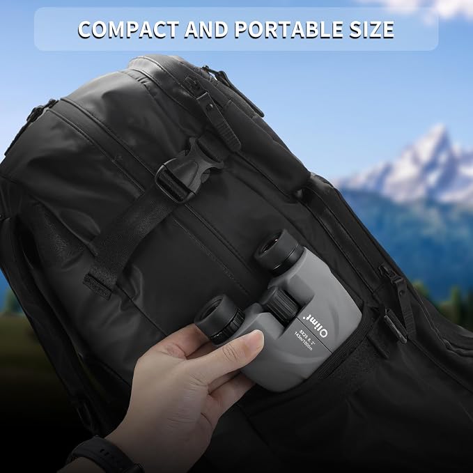 8x25 Compact Binoculars, Small Lightweight Handheld Portable Mini Pocket BAK-4 - Image 6