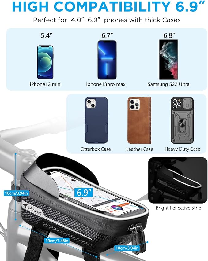 whale fall Hard Casing Bike Bag, Bike Accessories - Image 6