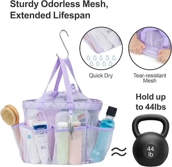 F-color Mesh Shower Caddy Portable - Image 4